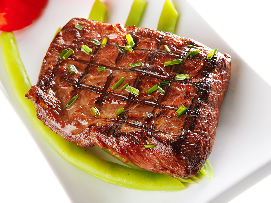 Sirloin Steaks with Burgundy Marinade